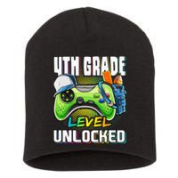 4th Grade Level Unlocked Video Game Back to School Short Acrylic Beanie
