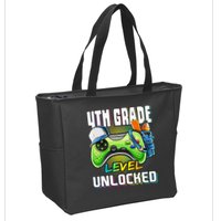 4th Grade Level Unlocked Video Game Back to School Zip Tote Bag