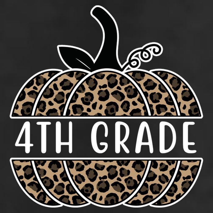4th Grade Leopard Pumpkin 7 Panel Mesh Trucker Snapback Hat