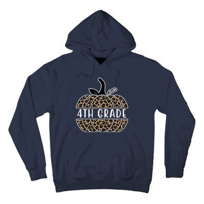 4th Grade Leopard Pumpkin Tall Hoodie