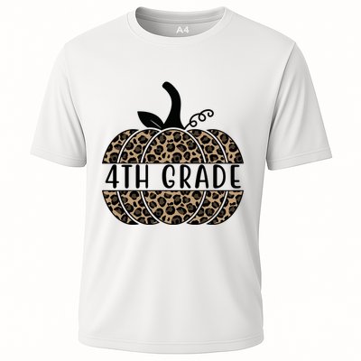 4th Grade Leopard Pumpkin Performance Shirt