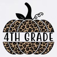 4th Grade Leopard Pumpkin T-Shirt