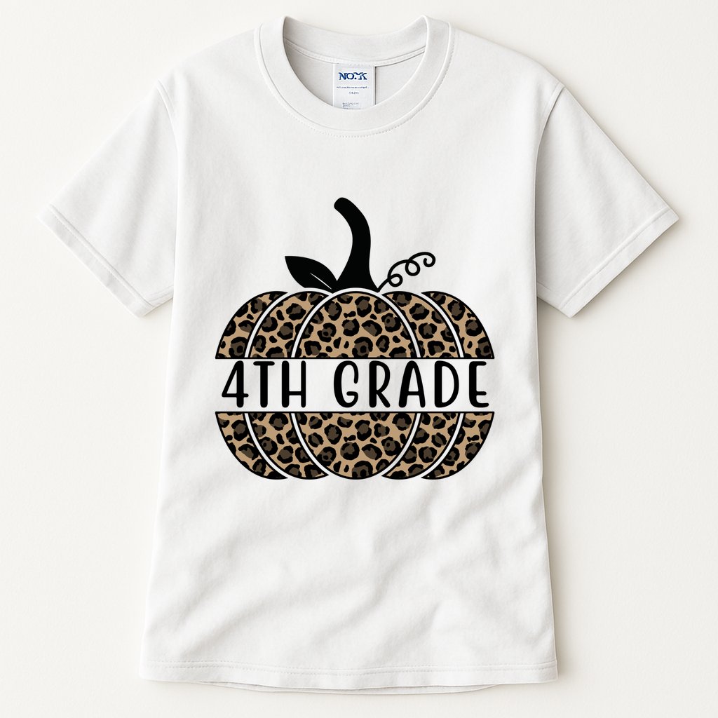 4th Grade Leopard Pumpkin Tall T-Shirt