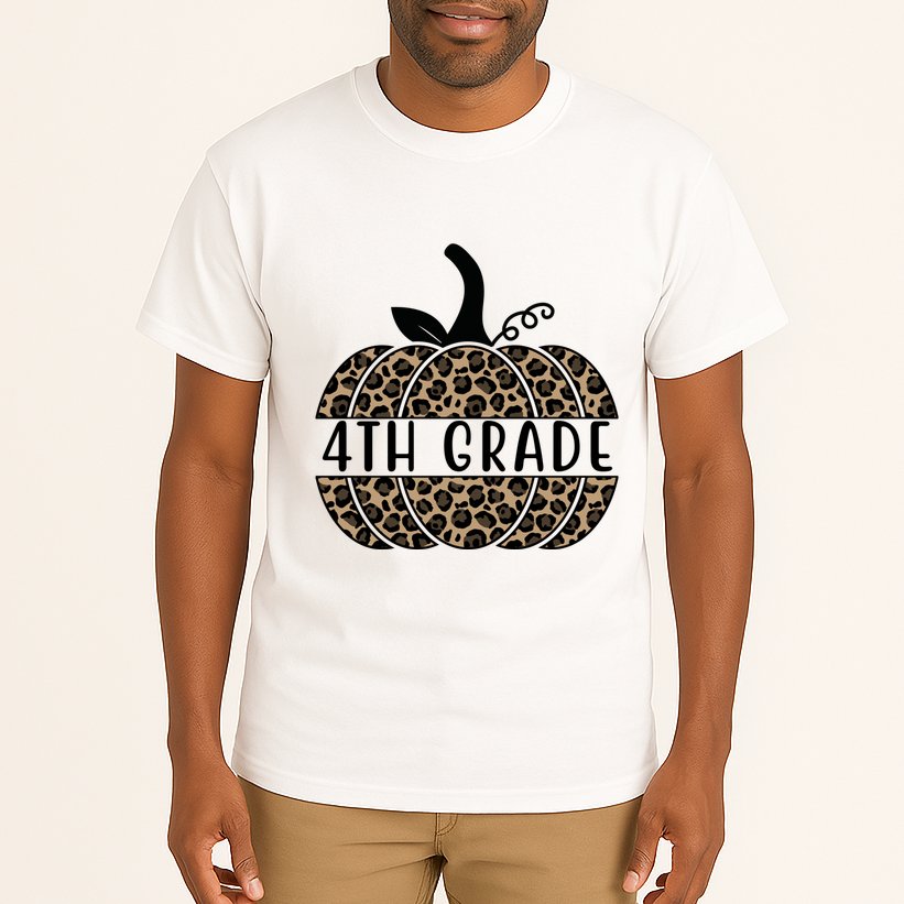 4th Grade Leopard Pumpkin Tall T-Shirt