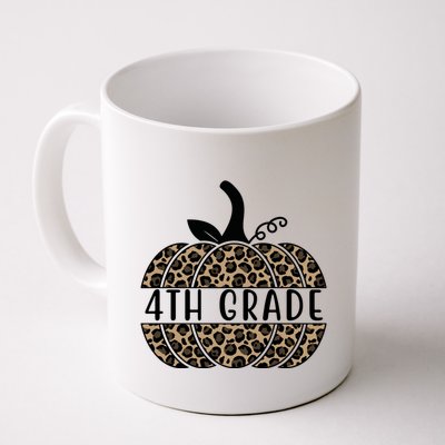 4th Grade Leopard Pumpkin Mug