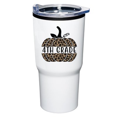 4th Grade Leopard Pumpkin Tumbler