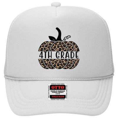 4th Grade Leopard Pumpkin Trucker Hat