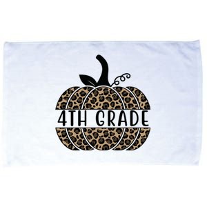 4th Grade Leopard Pumpkin Microfiber Hand Towel