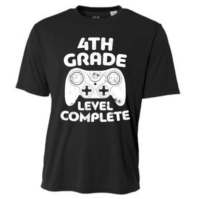 4th Grade Level Complete Video Gamer Graduation Cooling Performance Crew T-Shirt