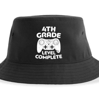 4th Grade Level Complete Video Gamer Graduation Sustainable Bucket Hat