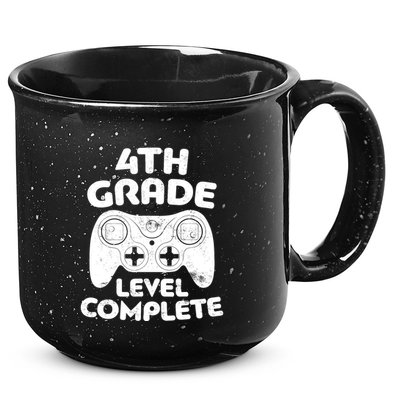 4th Grade Level Complete Video Gamer Graduation 15oz Campfire Ceramic Mug