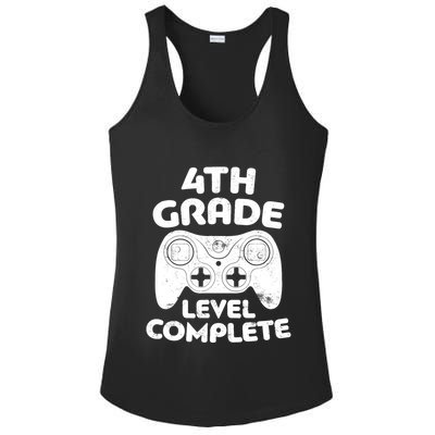 4th Grade Level Complete Video Gamer Graduation Ladies PosiCharge Competitor Racerback Tank