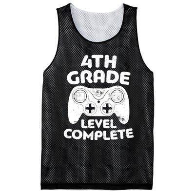 4th Grade Level Complete Video Gamer Graduation Mesh Reversible Basketball Jersey Tank