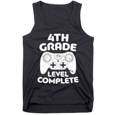 4th Grade Level Complete Video Gamer Graduation Tank Top