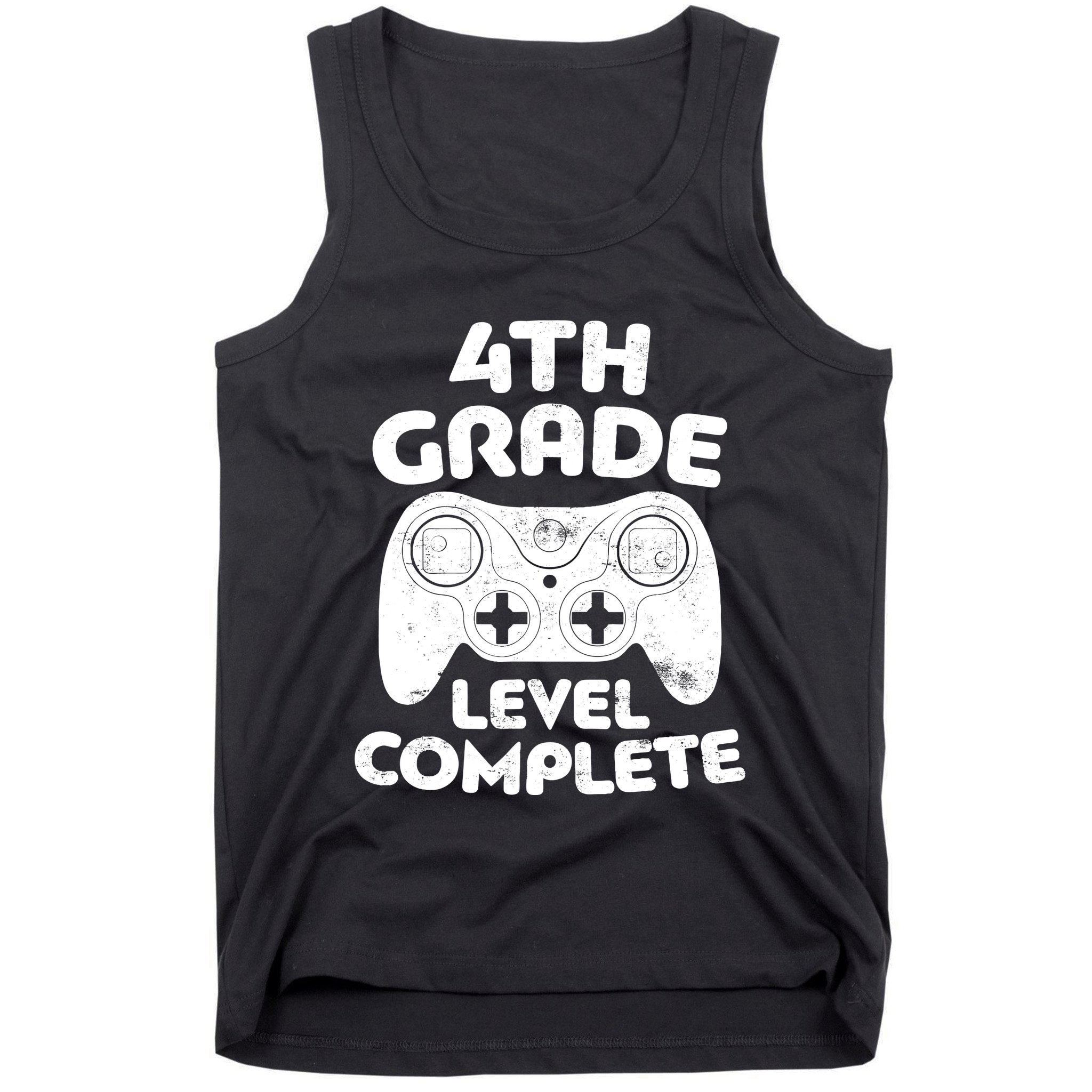 4th Grade Level Complete Video Gamer Graduation Tank Top