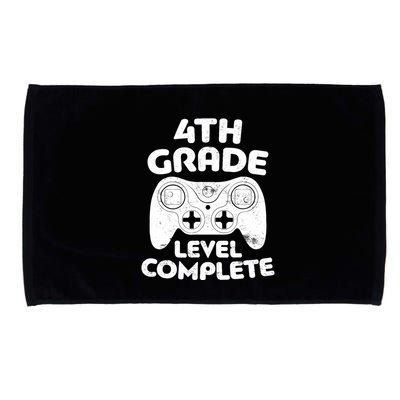 4th Grade Level Complete Video Gamer Graduation Microfiber Hand Towel