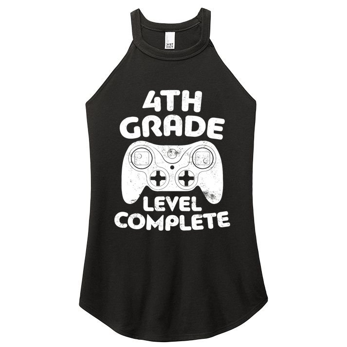 4th Grade Level Complete Video Gamer Graduation Women's Perfect Tri Rocker Tank