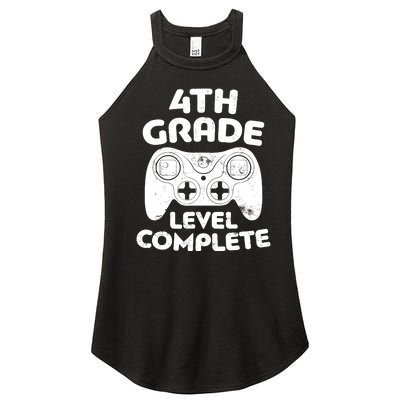 4th Grade Level Complete Video Gamer Graduation Women’s Perfect Tri Rocker Tank