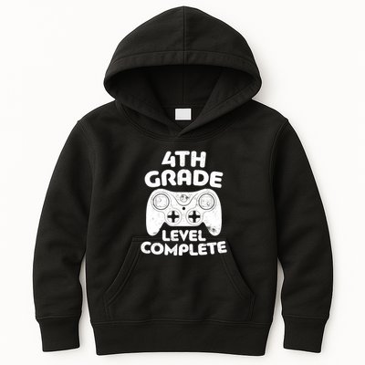 4th Grade Level Complete Video Gamer Graduation Kids Hoodie