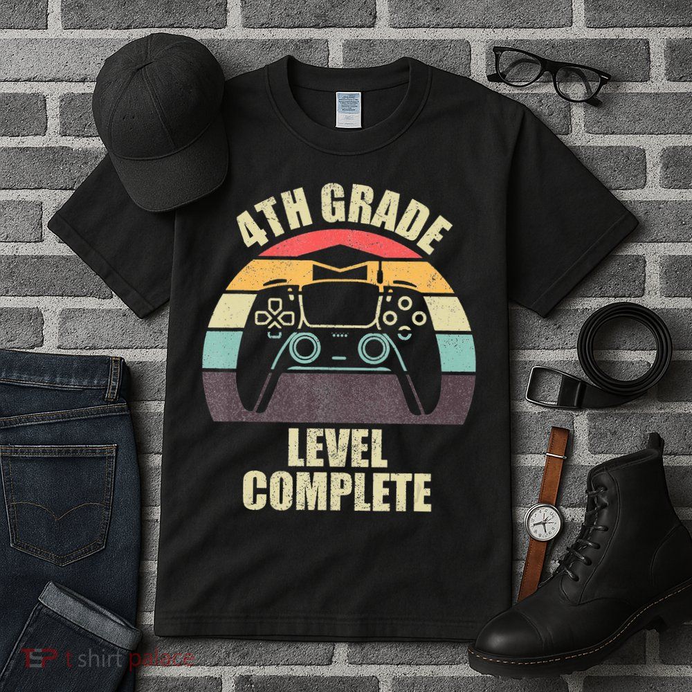 4Th Grade Level Complete Gaming Gamer Graduation Tall T-Shirt