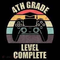 4Th Grade Level Complete Gaming Gamer Graduation Tall T-Shirt