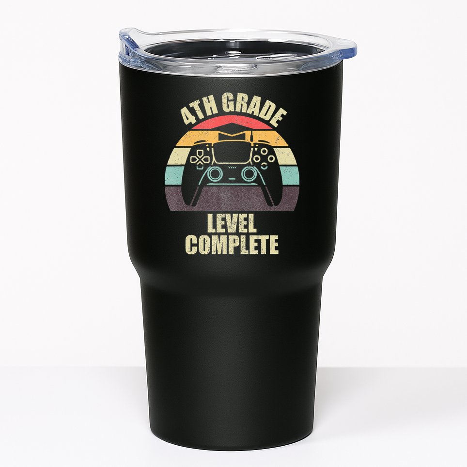 4Th Grade Level Complete Gaming Gamer Graduation Tumbler