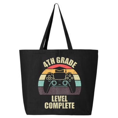 4Th Grade Level Complete Gaming Gamer Graduation 25L Jumbo Tote