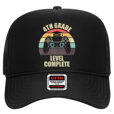4Th Grade Level Complete Gaming Gamer Graduation Trucker Hat