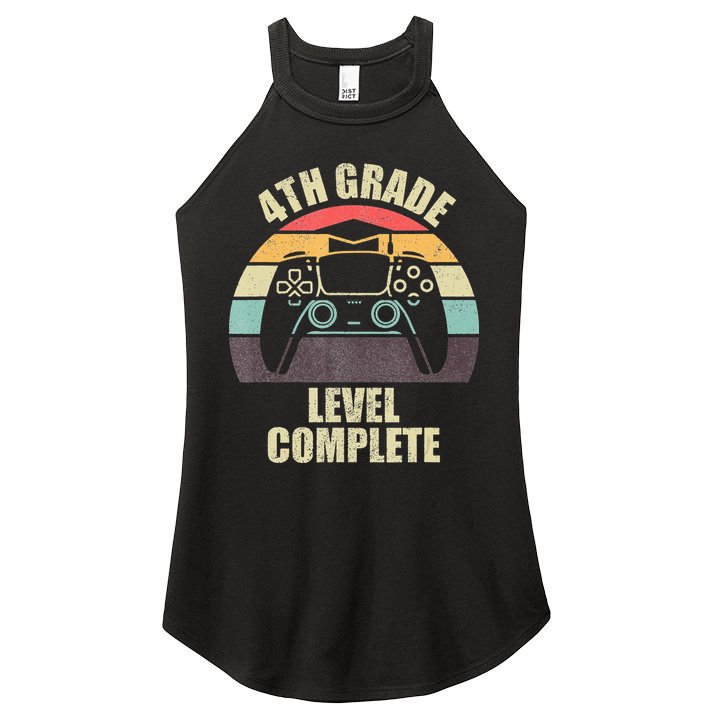 4Th Grade Level Complete Gaming Gamer Graduation Women's Perfect Tri Rocker Tank