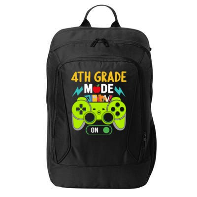 4Th Grade Mode On Gamer Back To School First Days Meaningful Gift City Backpack