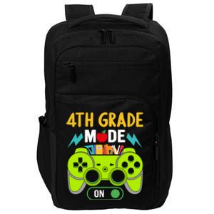 4Th Grade Mode On Gamer Back To School First Days Meaningful Gift Impact Tech Backpack