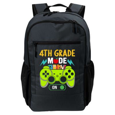 4Th Grade Mode On Gamer Back To School First Days Meaningful Gift Daily Commute Backpack