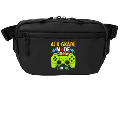 4Th Grade Mode On Gamer Back To School First Days Meaningful Gift Crossbody Pack