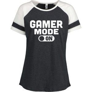 4x4 Gamer Mode On Offroad Recovery Gear Great Gift Enza Ladies Jersey Colorblock Tee