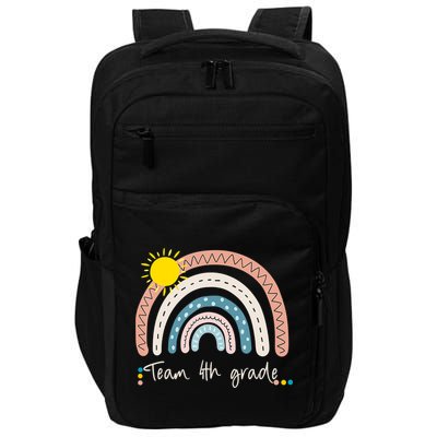 4Th Grade Of Team PreK Squad Crew Teacher Rainbow Impact Tech Backpack