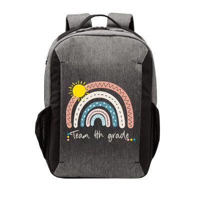 4Th Grade Of Team PreK Squad Crew Teacher Rainbow Vector Backpack