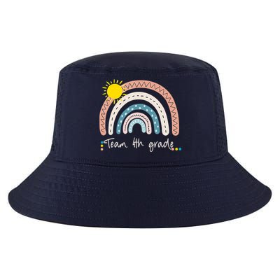 4Th Grade Of Team PreK Squad Crew Teacher Rainbow Cool Comfort Performance Bucket Hat