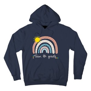 4Th Grade Of Team PreK Squad Crew Teacher Rainbow Hoodie