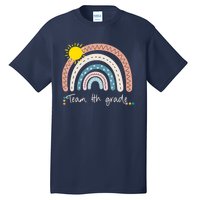 4Th Grade Of Team PreK Squad Crew Teacher Rainbow Tall T-Shirt