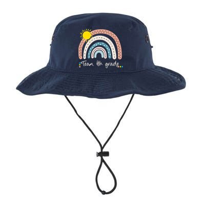 4Th Grade Of Team PreK Squad Crew Teacher Rainbow Bucket Hat