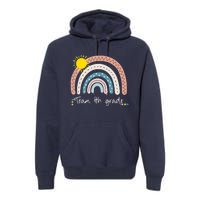 4Th Grade Of Team PreK Squad Crew Teacher Rainbow Premium Hoodie