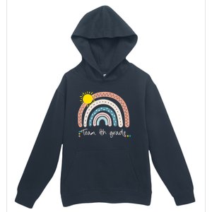 4Th Grade Of Team PreK Squad Crew Teacher Rainbow Urban Pullover Hoodie