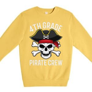 4th Grade Pirate Crew Halloween Costume Student Teacher Premium Crewneck Sweatshirt