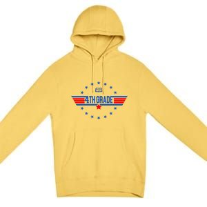 4th Grade Pilot Back To School Premium Pullover Hoodie