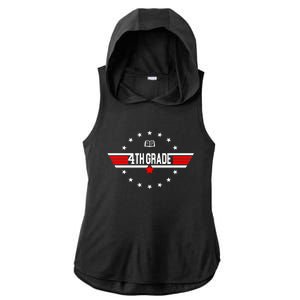 4th Grade Pilot Back To School Ladies PosiCharge Tri-Blend Wicking Draft Hoodie Tank