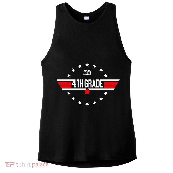 4th Grade Pilot Back To School Ladies PosiCharge Tri-Blend Wicking Tank