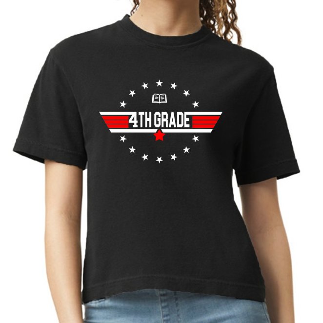 4th Grade Pilot Back To School Comfort Colors Boxy T-Shirt