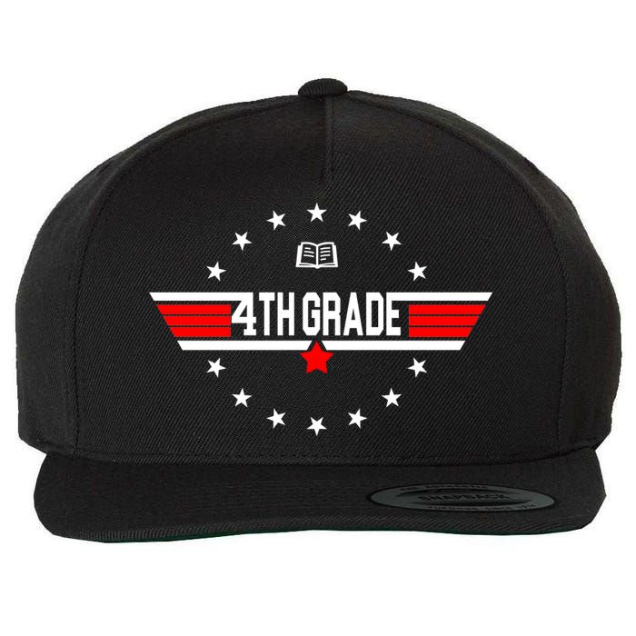 4th Grade Pilot Back To School Wool Snapback Cap