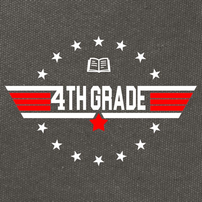 4th Grade Pilot Back To School Cotton Canvas Backpack