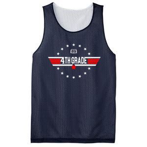 4th Grade Pilot Back To School Mesh Reversible Basketball Jersey Tank